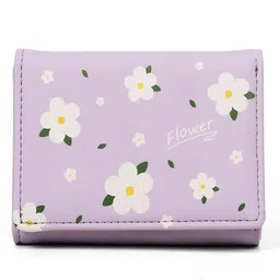 inovera Women Casual Purple Artificial Leather Wallet image 1