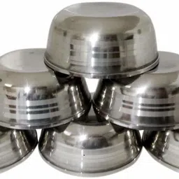 rbgiit Stainless Steel Serving Bowl RB 12 Bowl 12 Pic Daal / soup / Sabzi / Milk / Buttermilk / Salad / Serve food / Fruits / Dish Full Sets Of Bowls bowls Stainless Steel image 3