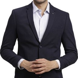turtle Men Solid Single Breasted Formal Blazer-picture-35