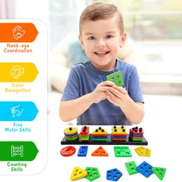 toyzaa Intellectual Smart Activity Fun and Learning Geometrics Game for Kids image 1