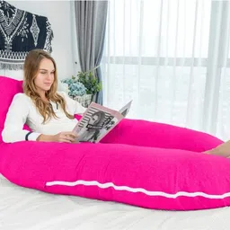 wild mint Premium series Polyester Fibre Solid Pregnancy Pillow Pack of 1 image 3