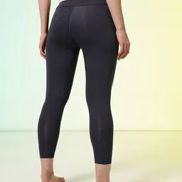 hrx by hrithik roshan Solid Women Black Tights image 5