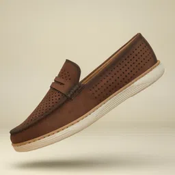 kraasa Denim Breathable Upper, Driving Slip On's Loafers For Men image 2