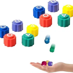 countrylink Gonggi Korean Game Set of 5 Stones Gaming Dice Set with Colorful Button Design image 2