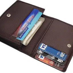 rage gaze Men Brown Artificial Leather Card Holder image 2