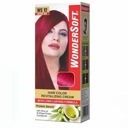 wondersoft Intense Red Hair Color With Olive Oil & Wheat Protien serum , Red-picture-13