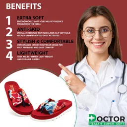 doctor health super soft Newly Launch | Classic Ultra Soft | Cushion | Comfortable|Premium|Stylish|Trendy Women Slippers image 5