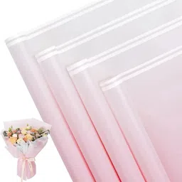 geekarts Flower Bouquet White Border Waterproof Korean Style 10 Pcs Plastic Gift Wrapper-picture-26