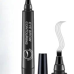 kruziva Eyebrow Contouring Pen Waterproof | Natural Black Eyebrow Pencil for Women image 1