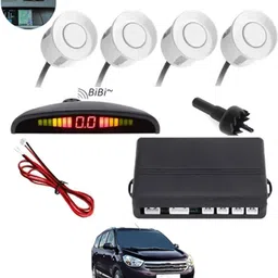 aarsh store Universal 4 White Reverse Parking Sensor-AF25A584 Universal 4 White Reverse Parking Sensor-AF25A584 Parking Sensor-picture-18