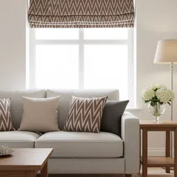 ubh chevron-brown-3.3 Curtain Fabric image 4