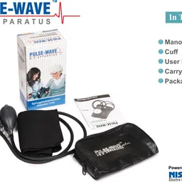 Pulse Wave New Sphygmomanometer Aneroid Watch type Blood Pressure Monitor BP New Sphygmomanometer Aneroid Watch type Blood Pressure Monitor BP Apparatus Bp Monitor image 5