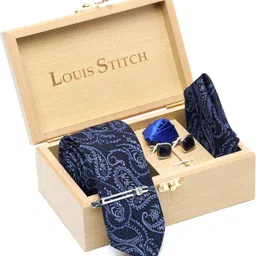 LOUIS STITCH Silk Cufflink & Tie Pin Set image 5