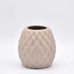 morcee Delilah Cross Small Brown Ceramic Table Vase image 2