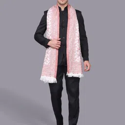 GREEN AGRITECH Polyester Wool Blend Woven Men Shawl image 2