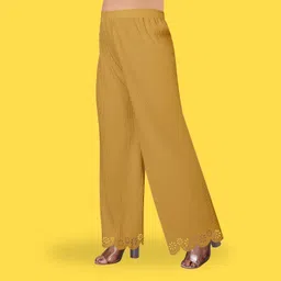 kiran impex Pack of 2 Women Straight Fit Multicolor Lycra Blend Trousers image 3