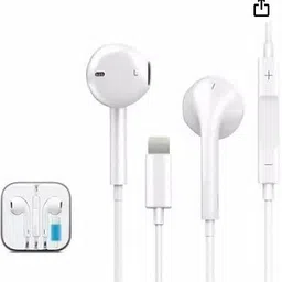 juvi Wired Earphone Handsfree with Mic & Volume Controller Compatible with ALL i-Ph Earphone Cable Organizer image 3