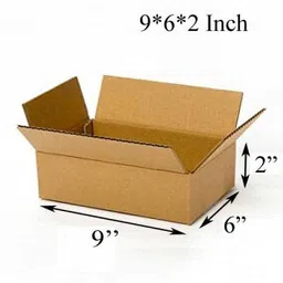 jia industries Corrugated Cardboard, Craft Paper, Paper Square Box Packaging Material, 9x6x2 Inch Packaging Box-picture-13