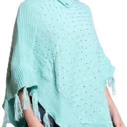 speed line hosiery Pure Wool Poncho image 3