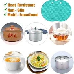 paramdhyey Trivet Mat Multipurpose Silicone Pot Holders Policed Trivet image 3