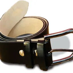 zike Men Formal Black Genuine Leather Belt image 3