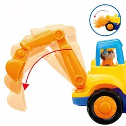 razz bazz Construction Toy Play Set|Excavator, Dumper, Cement Mixer & Tractor Trolly-210 image 3