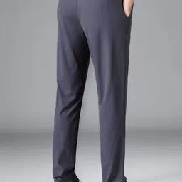 fascus Men Solid Grey Track Pants image 2