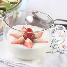 dulariya Pack of 6 Glass Transparent clear glass tea and coffee cup set of 6 image 3