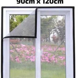 blemy Size-3X4 Feet Pre Stiched Net For Window With Self Adhesive Hook & Loop Tape HDPE - High Density Poly Ethylene Washable Adults Mosquito Net-picture-26