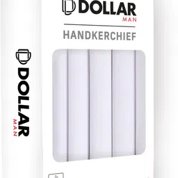 Dollar Cotton Handkerchiefs Hanky for Men ["White"] Handkerchief-picture-22