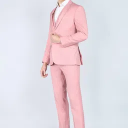 park avenue Men 3PC NOTCH REV W/C -SLIM FIT Solid Suit image 3