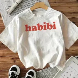 elbatross Women Printed Round Neck Cotton Blend White T-Shirt-picture-12