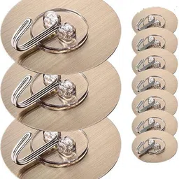 Self Adhesive Kitchen Wall Hooks,No-Drill Plastic Wall Strong Hook 10-image-44