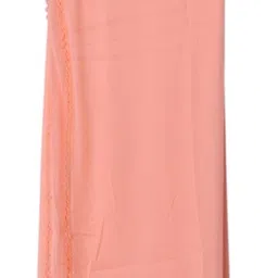 velora Chiffon Solid Peach Women Dupatta image 4