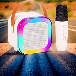 NHOUSE Karaoke Speaker K12: Party POP Wireless Bluetooth Speaker with Mic, RGB 8 9 W Bluetooth Speaker-picture-26