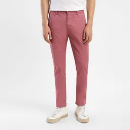 levi's 512 Men Tapered Pink Pure Cotton Trousers-picture-13