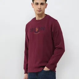 u.s. polo assn. Men Full Sleeve Solid Sweatshirt image 4