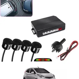 abjd Car Reverse Parking Black 4 Sensor With LED Display/Buzzer-93 Universal Black Parking Sensor Safety Kit For Car-93 Parking Sensor-picture-10