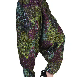 fusfus Printed Rayon, Cotton Women Harem Pants image 3