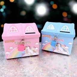 Top selling coinbank Unicorn 3D hut shape Money bank Coin Bank hh13 Coin Bank-image-94