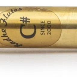 radhe flutes C Sharp Soprano Vertical Blow Brass Flute image 3