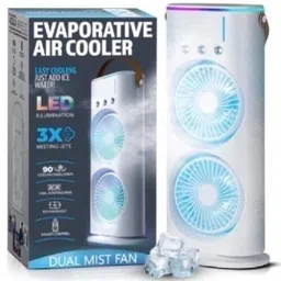 Coolmist Portable Dual Mist Spray Fan | USB Rechargeable Mini Air Cooler 280ml Tank 5.3 GHz AM2 2 Core Processor Designed for Workstation-picture-37