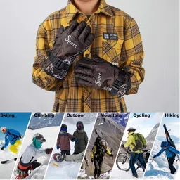 aksmit Full Finger Bike Gloves Hard Knuckle Riding Gloves image 3