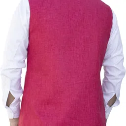 aljaami Solid Men Waistcoat image 2