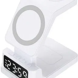 MARS 3 in 1 Wireless Charger with Alarm Clock, Charging Stand Dock for iPhone Charging Pad-picture-28