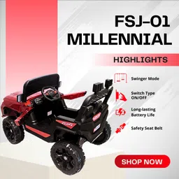 millennial Jeep Battery Operated Ride On image 3