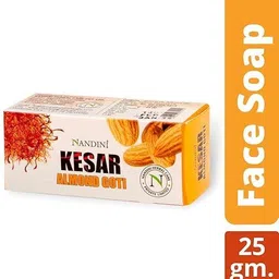 nandini Kesar & Almond Goti Facial soap 25gm - Pack of 8 ( image 2