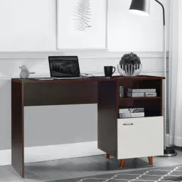 mintwud from pepperfry Yutaka Writing Table in Walnut Brown Finish-picture-10