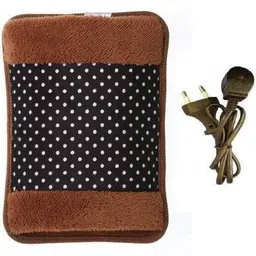 nbd enterprise Electric Hot velvet bag Heating Gel Pad Health care 1 L Hot Water Bag (Brown) HOT WATER BAG 1 Hot Water Bag-picture-18