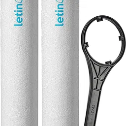 letino pure Set of Two High-density 10-Inch PP Spun Filter with pre-filter opener key Solid Filter Cartridge image 1